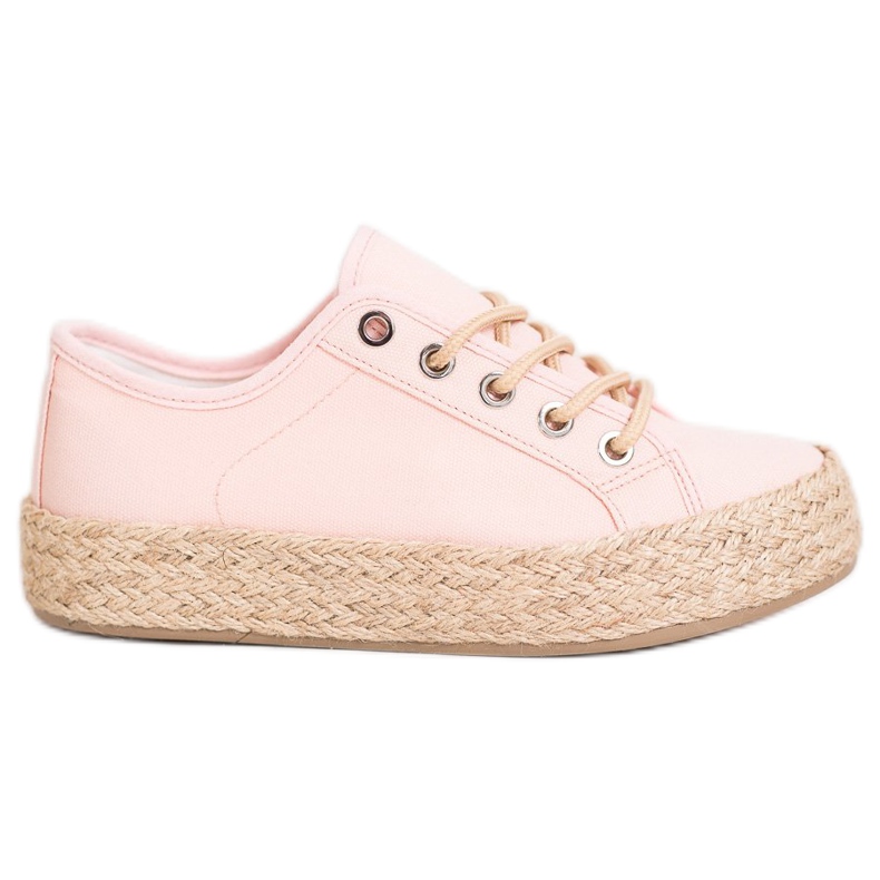 Kylie Tenisky Na Slámové Platformě růžový