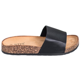 SDS Klasické pantofle černý