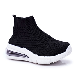 FRROCK Vysoké sportovní dětské boty Black Tobi černý