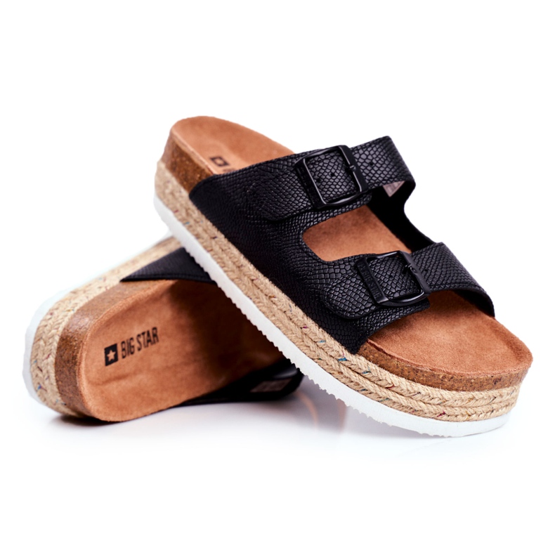 Dámské pantofle Big Star černé FF274664 černá