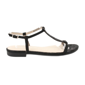 Černé dámské sandály Filippo DS1297 / 20 BK černý