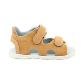 Sandály na suchý zip Mazurek 314 camel vícebarevný žluť
