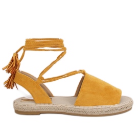 BB25 Espadrilky ze žlutého medu pro ženy žluť