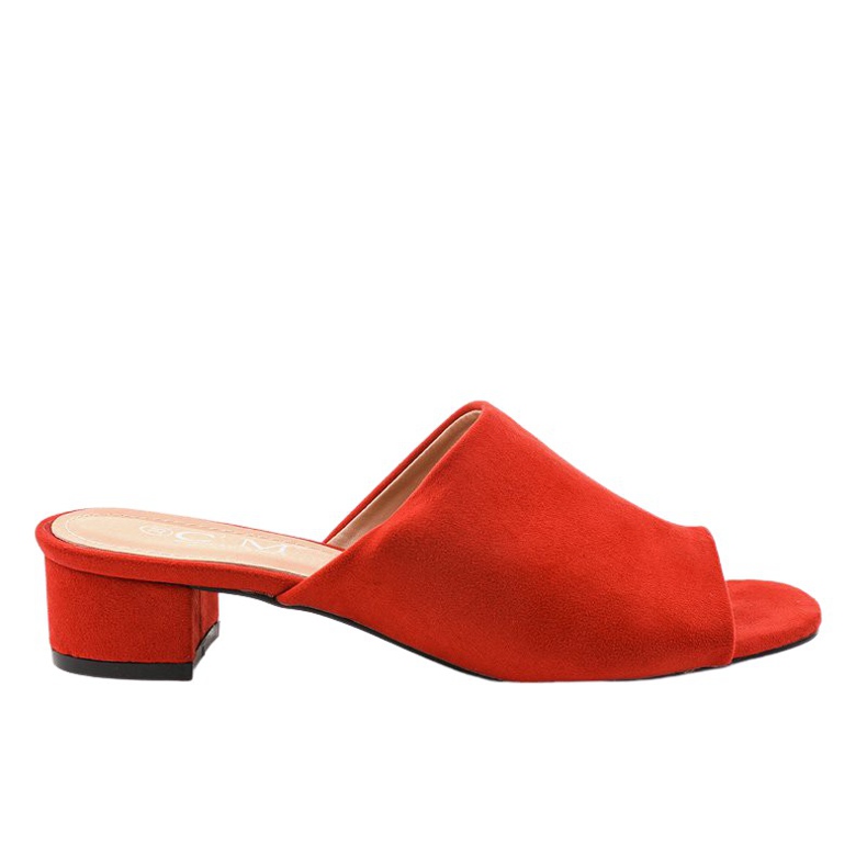 Červené sandály na vysokém podpatku 77-91