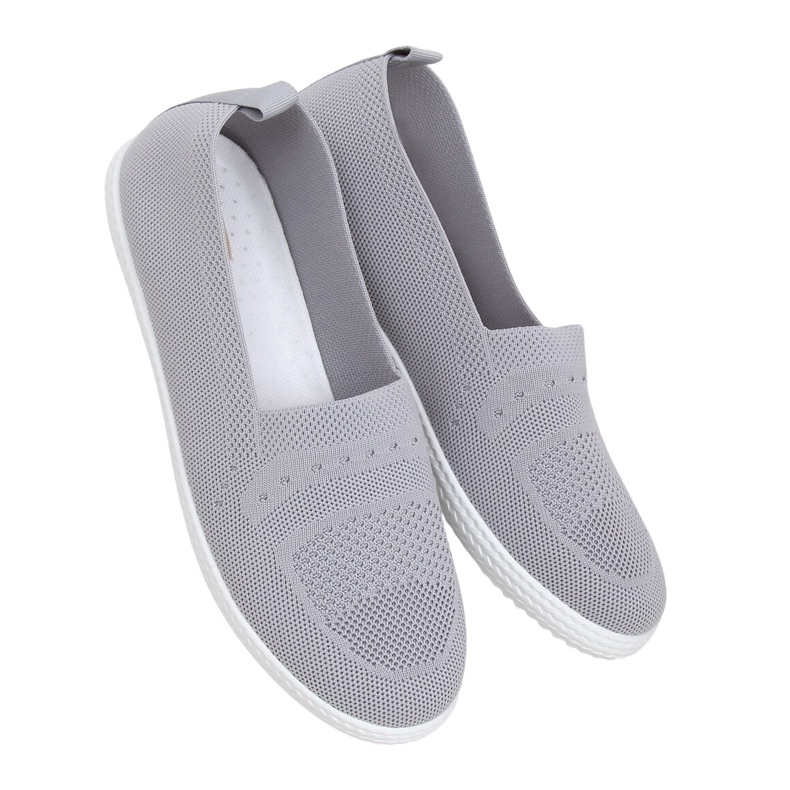 Šedé Dámské šedé tenisky ZK097 Grigio šedá