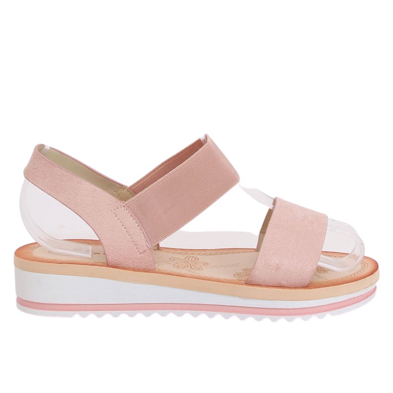 Růžové dámské sandály E008 Růžové růžový