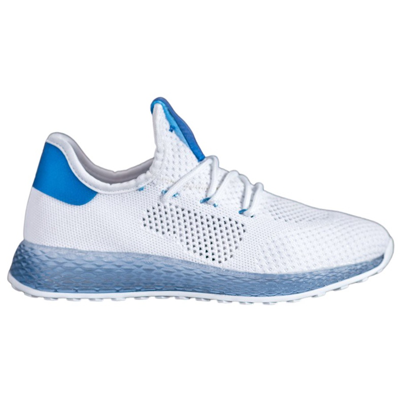 SHELOVET Bílé prolamované tenisky bílý