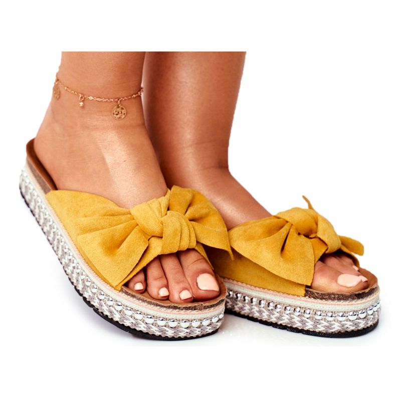 PS1 Dámské vysoké pantofle žluté Mortigo žlutá