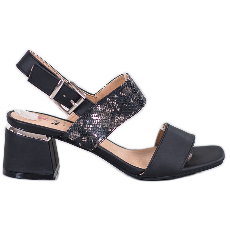 Kylie Módní sandály na baru černá