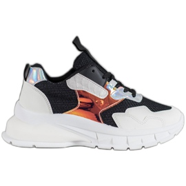 Mannika Módní tenisky se síťovinou černý