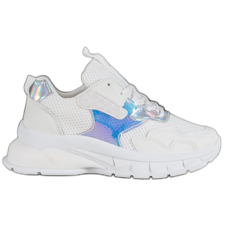 Mannika Módní tenisky se síťovinou bílý