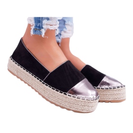 Dámská platforma Espadrilles Black Ringer černý žluť