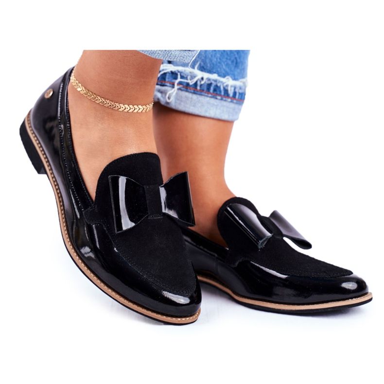 Dámské brogues Maciejka lakované lakované černé 04099-01 / 00-5 černá Dámské brogues Maciejka lakované lakované černé 04099-01 / 00-5 černá