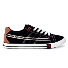 Pánské cross jeans černé tenisky FF1R4041C černý