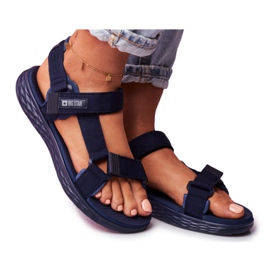 Dámské sandály Big Star Navy Blue FF274A601 námořnická modř