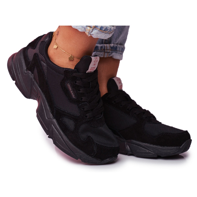 Dámské sportovní boty Cross Jeans černé FF2R4138C černá Dámské sportovní boty Cross Jeans černé FF2R4138C černá