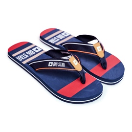 Pánské pantofle Žabky Big Star Navy Blue FF274A459 námořnická modř