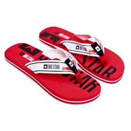 Pánské pantofle Žabky Big Star Red FF274A451 červený