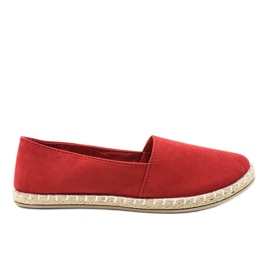 Červené nazouvací espadrilky Y16-5 červený