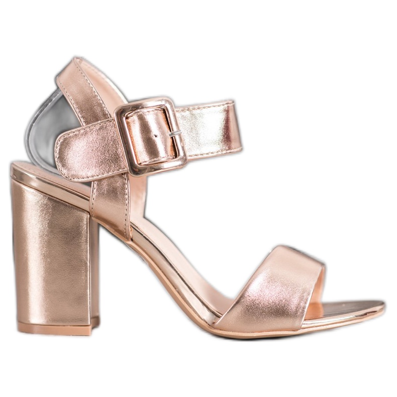 Small Swan Sandály Na Tyči S Eko Kůže zlatý