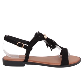 Černé dámské sandály 222-30 Black černý