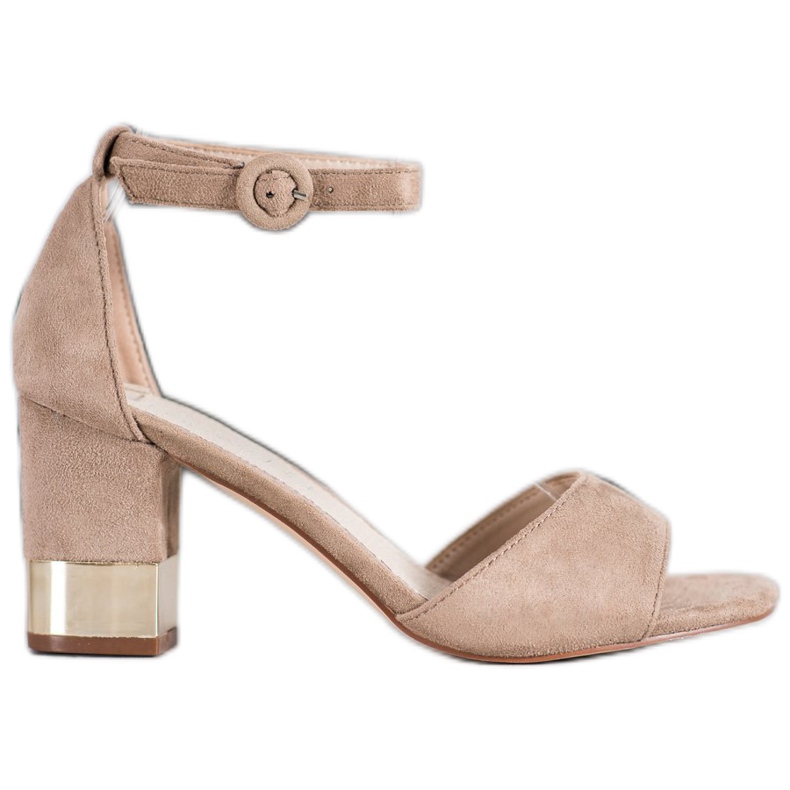 Filippo Sandály s ozdobnou patou hnědý