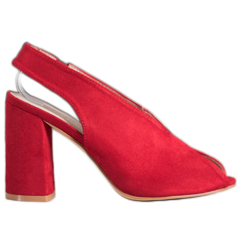 Filippo Nazouvací sandály na baru červené Filippo Nazouvací sandály na baru červené