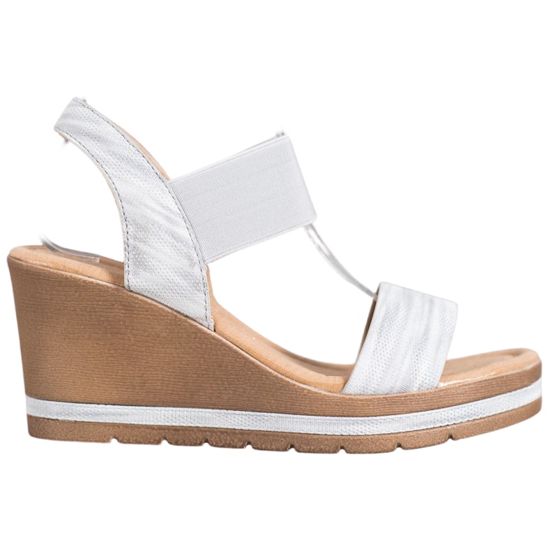 Sea Elves Stylové sandály na klínku šedá