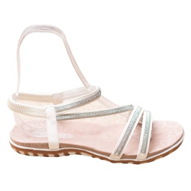 Camo Pohodlné nazouvací sandály bílý Camo Pohodlné nazouvací sandály bílý