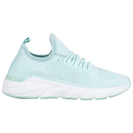 Lemax Textilní tenisky na platformě zelený