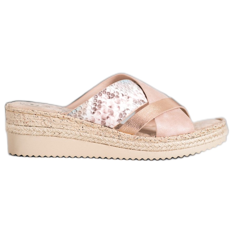 Evento Módní pudrové pantofle růžový