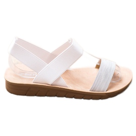 Sea Elves Nazouvací sandály na platformě bílý šedá Sea Elves Nazouvací sandály na platformě bílý šedá