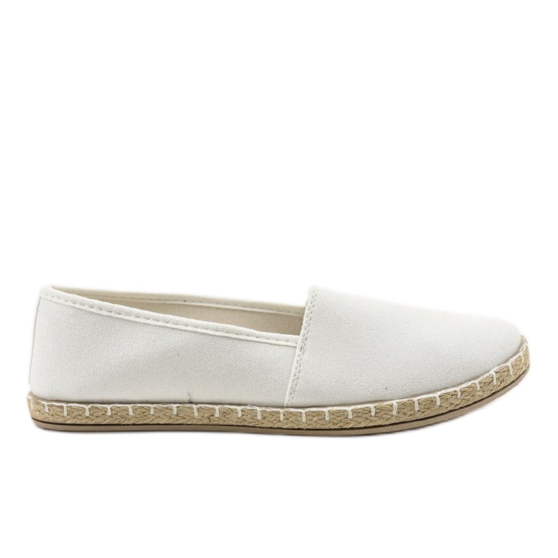 Stříbrné nazouvací espadrilky D1K-19 šedá Stříbrné nazouvací espadrilky D1K-19 šedá