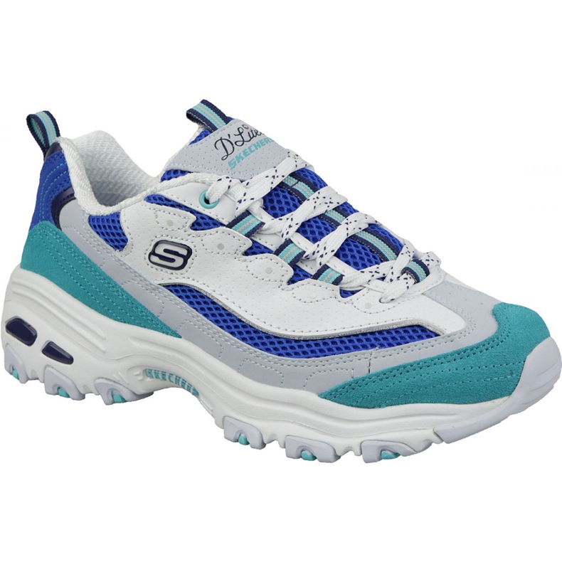 Skechers D'Lites Second Chance W 13146-WBL bílý modrý vícebarevný