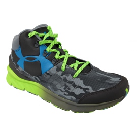 Under Armour Bgs Overdrive Mid K Jr 1266381-019 šedá zelený