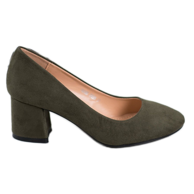 Fama Semišové Lodičky Na Sloupu zelená