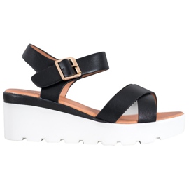 Weide Módní sandály černý