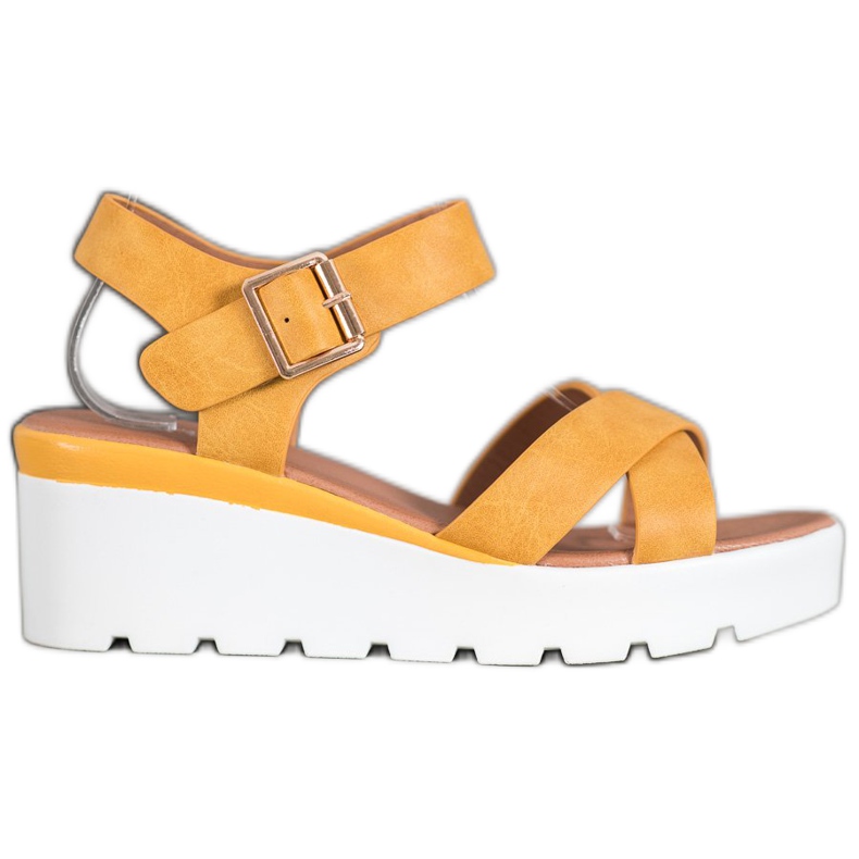 Weide Módní sandály žlutá