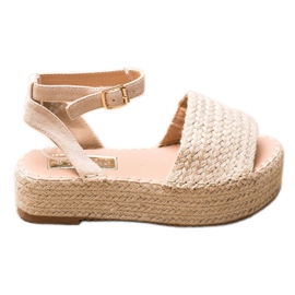 Weide Espadrilles Sandály Na Platformě hnědý