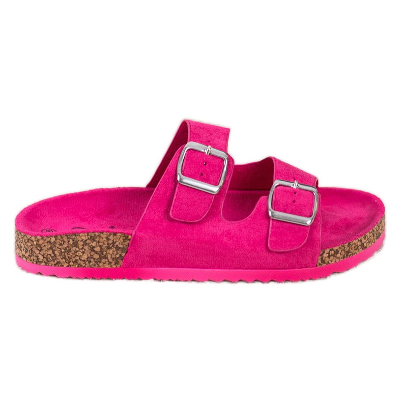 Evento Neformální pantofle se sponou růžový