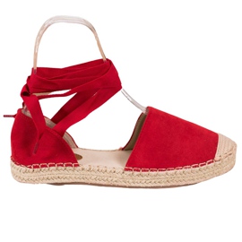 Seastar Svázané červené espadrilky červený