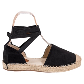 Seastar Svázané černé espadrilky černý