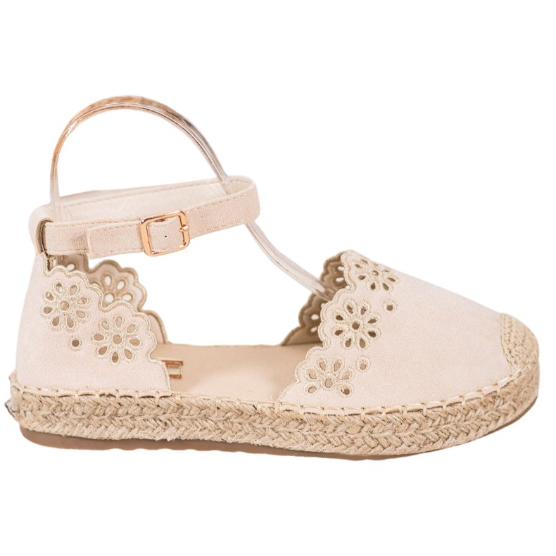 Seastar Espadrilky s Prolamovaným Vzorem hnědý Seastar Espadrilky s Prolamovaným Vzorem hnědý