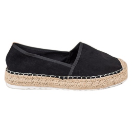Seastar Espadrilky z černého semiše černý