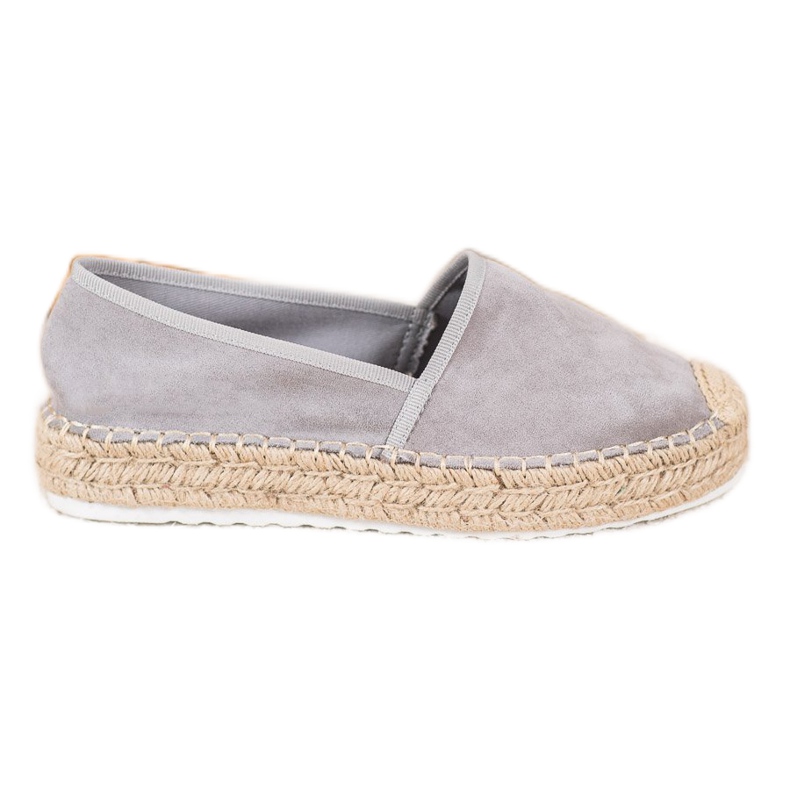 Seastar Espadrilky ze šedého semiše šedá