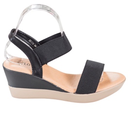 Clowse Lehké nazouvací sandály černý