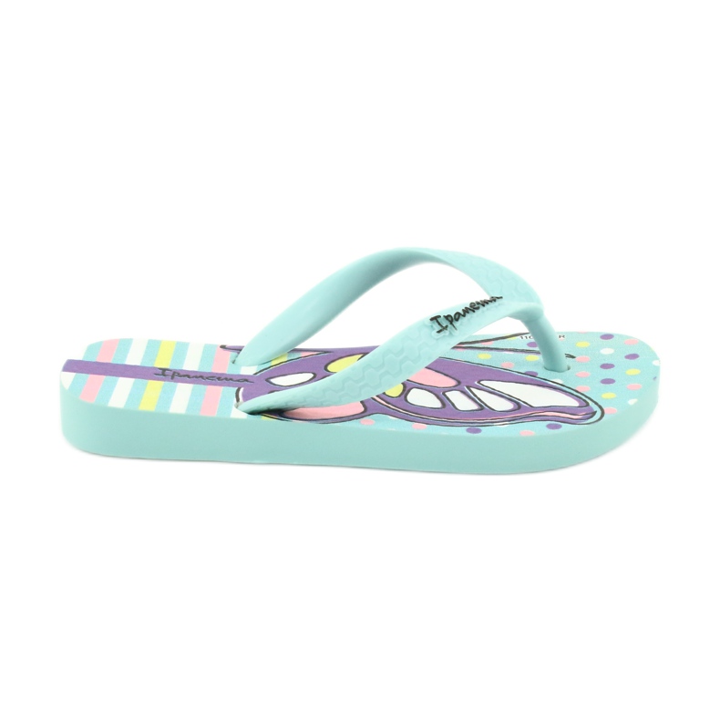 Žabky motýl Ipanema Temas KIDS 82773 fialový zelená