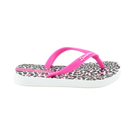 Žabky Ipanema 82777 s leopardím potiskem bílý černý růžový