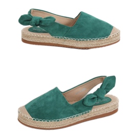Zelené espadrilky pro ženy 3016 Green zelená Zelené espadrilky pro ženy 3016 Green zelená