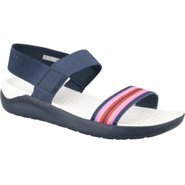 Tmavě modré sandály Crocs LiteRide W 205106-97W námořnická modř růžový